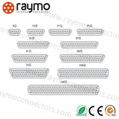 J30J Series Gold Plated Micro-D MIL-Spec Connector 2.54×2.54 Grid