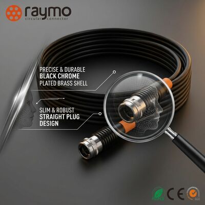 RAYMO 3K.93C SMPTE Hybrid Fiber Cable Assembly 9.2mm Tactical PUR Jacket 4K UHD Camera Link