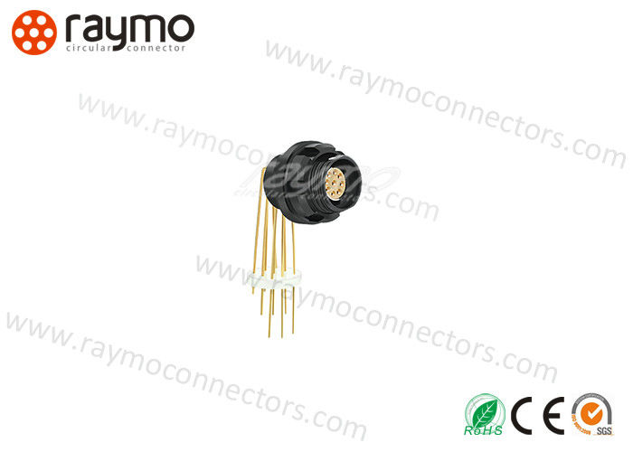 Fischer Panel Receptacle Elbow PCB Contacts